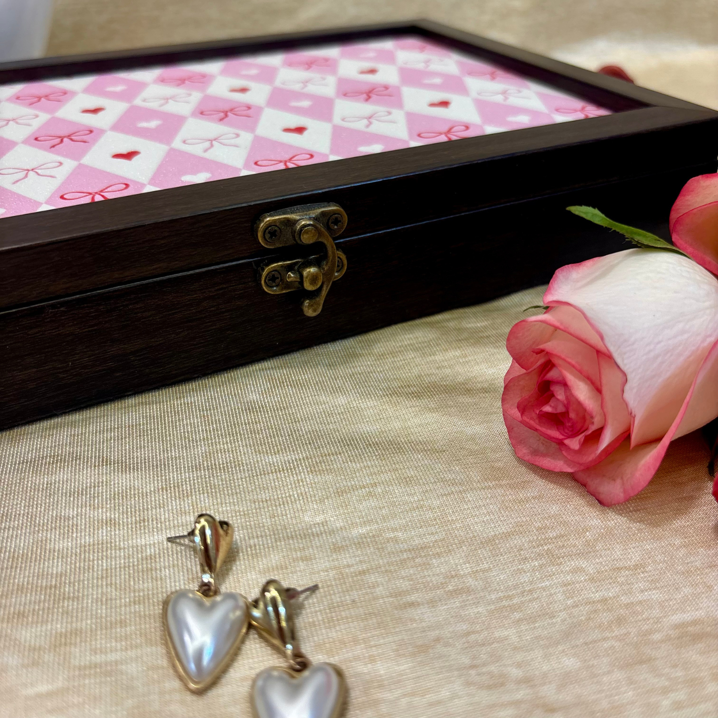 Blush & Bows Jewellery Organiser Box