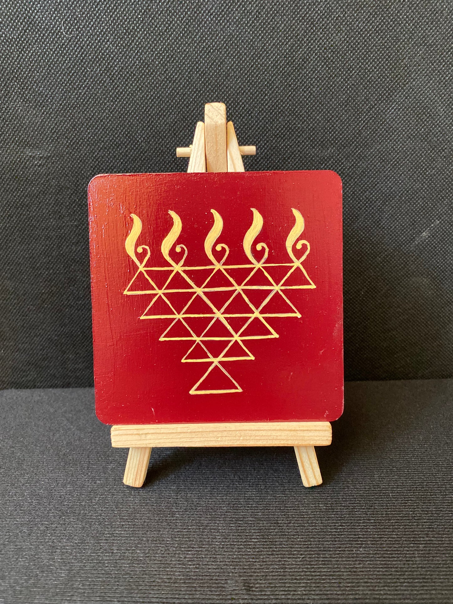 Handpainted Saraswati Canvas