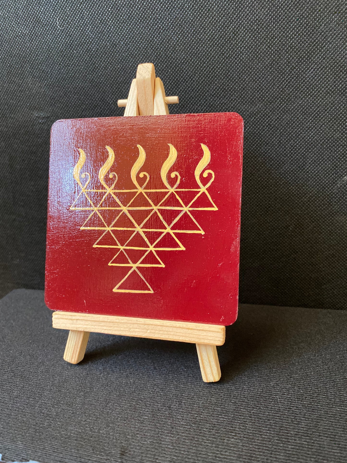 Handpainted Saraswati Canvas