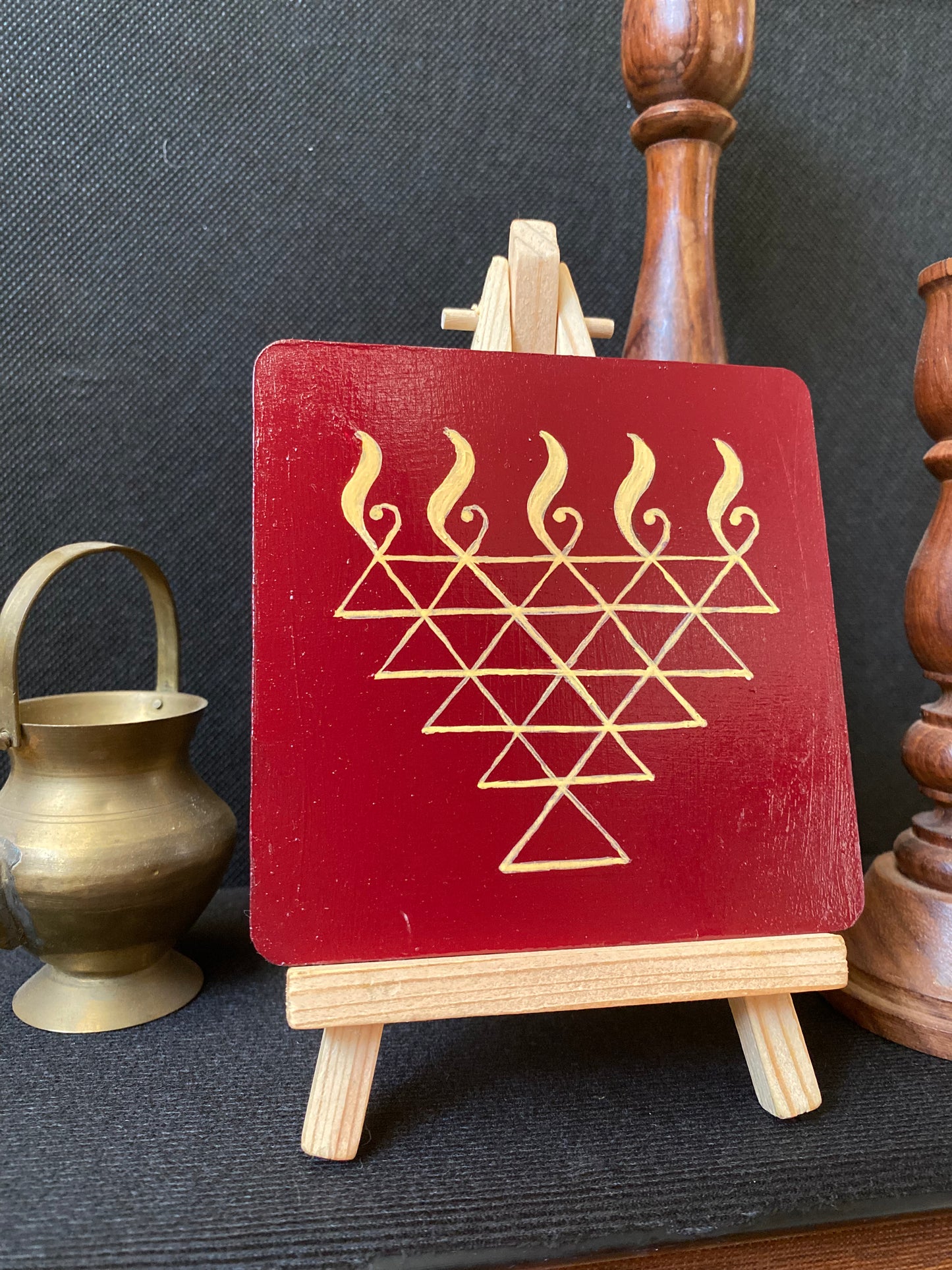 Handpainted Saraswati Canvas