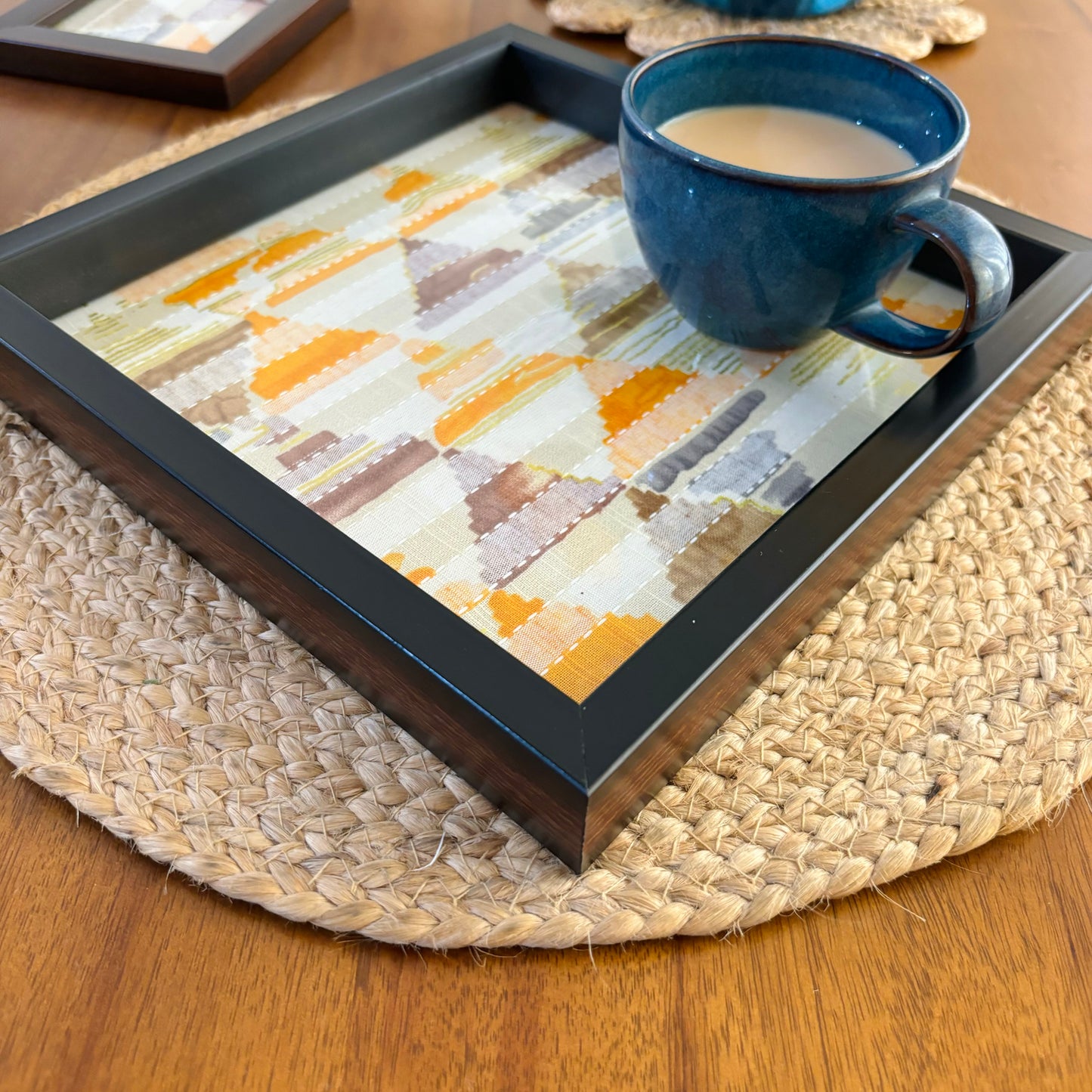 Yellow Trikon Square Tray