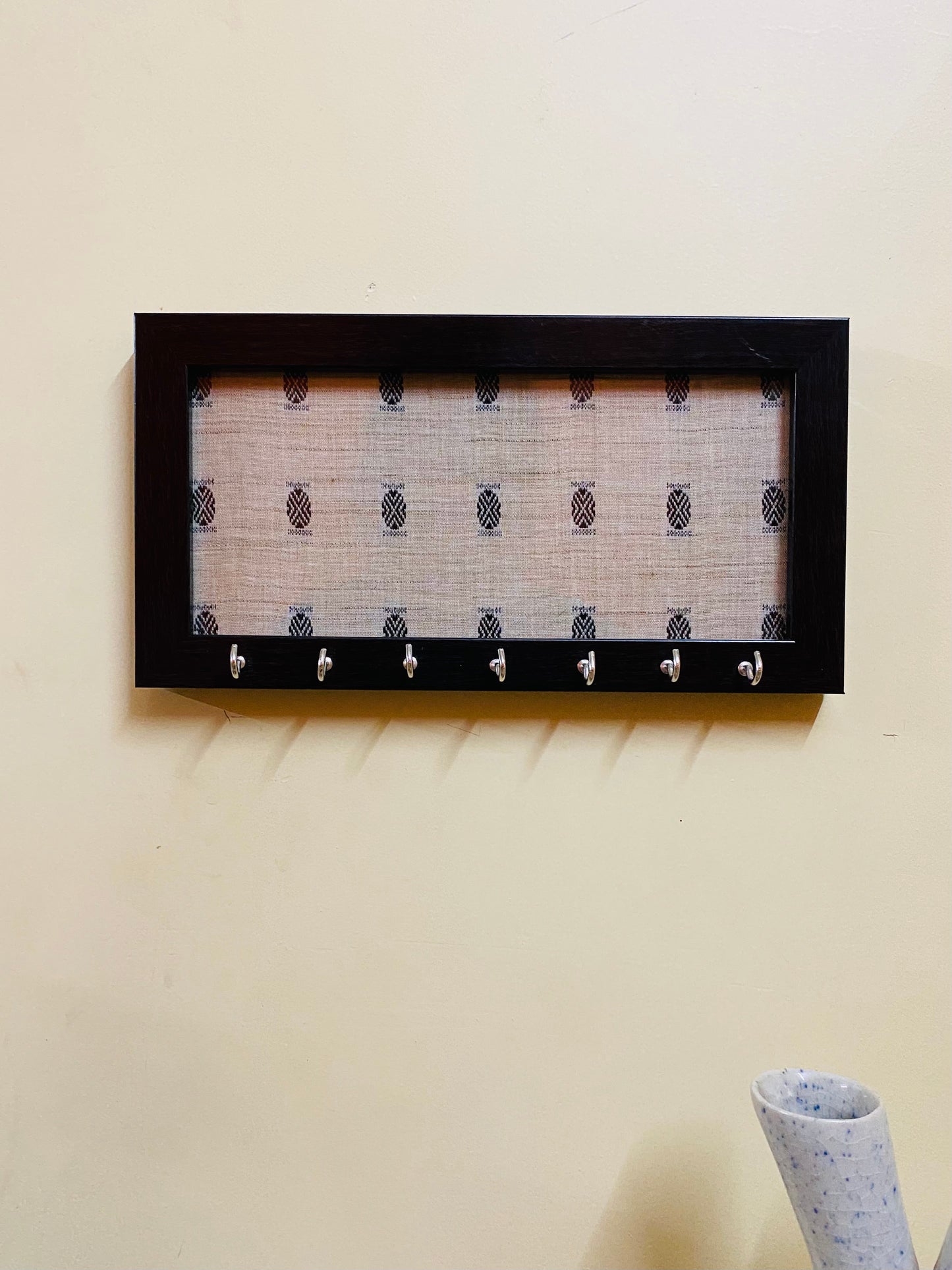 White Boho Key Holder