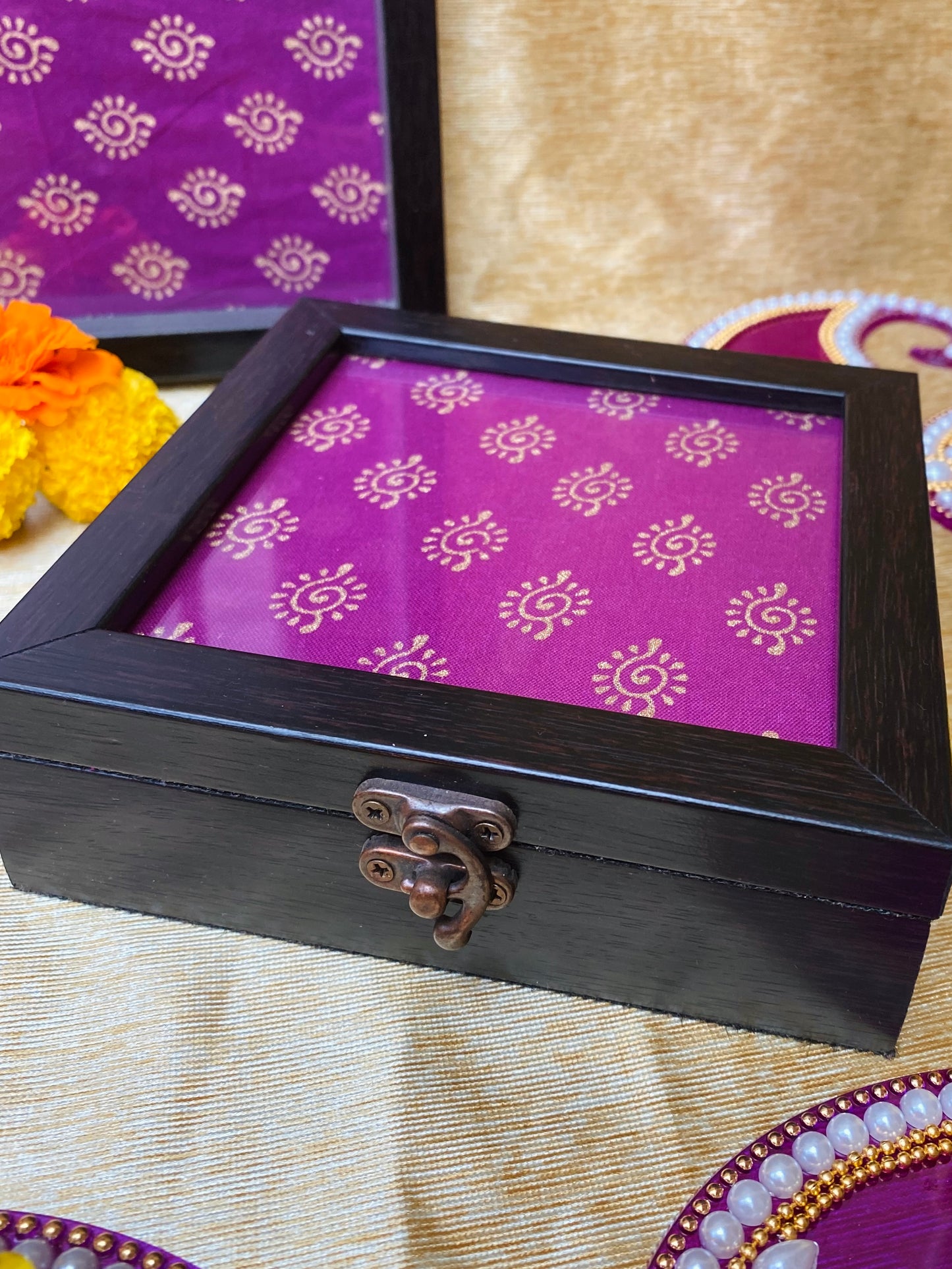 Magenta Pink Jewellery Box