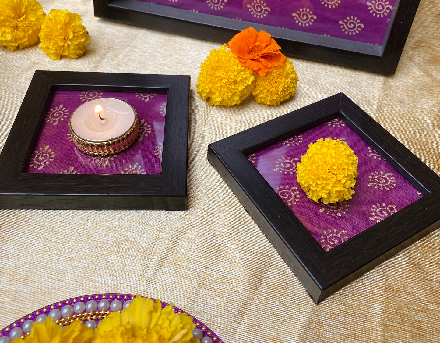 Magenta Pink Coasters (Set of 2)