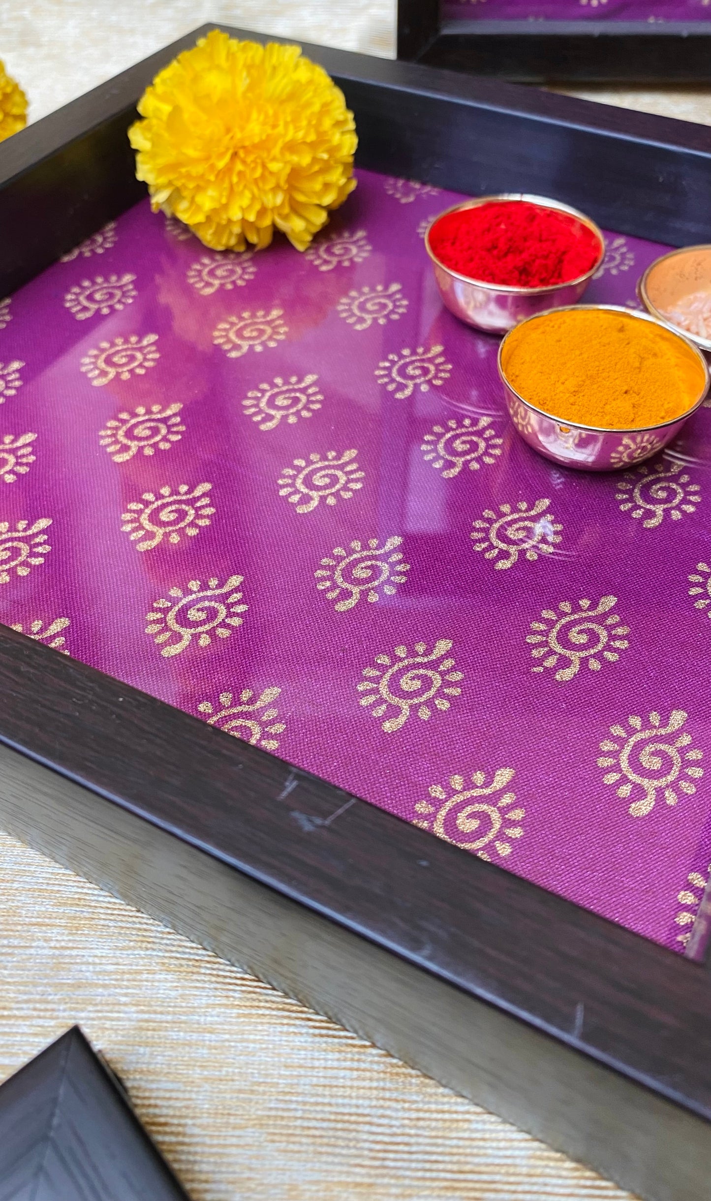 Magenta Pink Square Tray