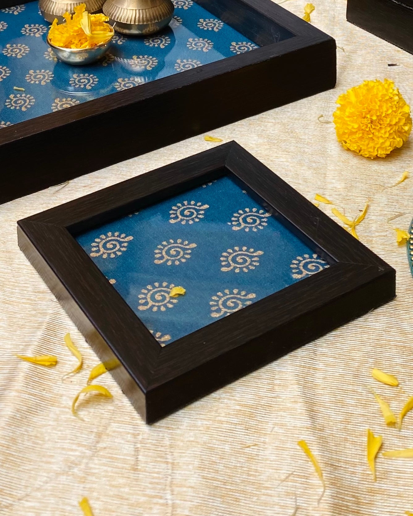 Royal Blue Coasters (Set of 2)