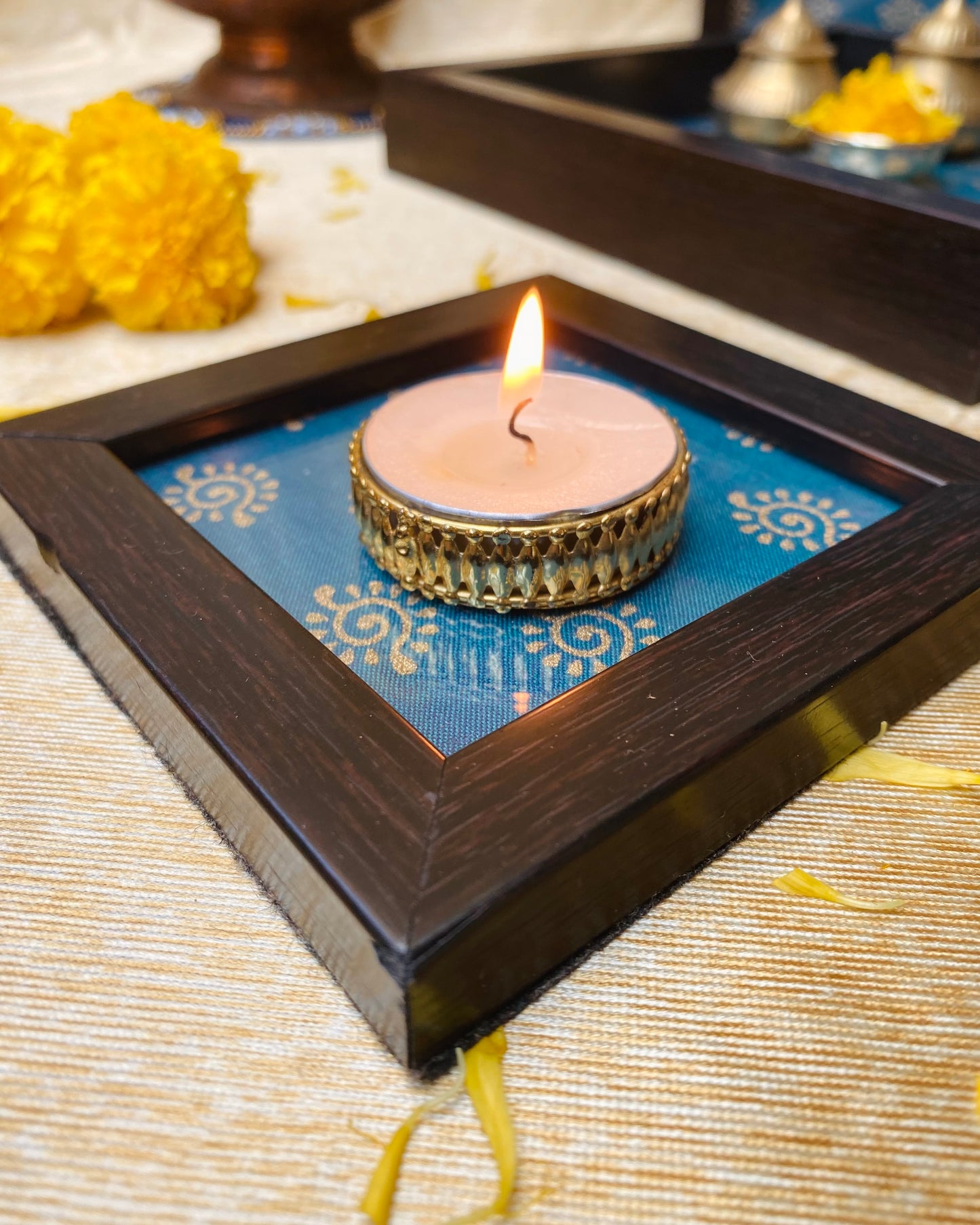 Royal Blue Coasters (Set of 2)