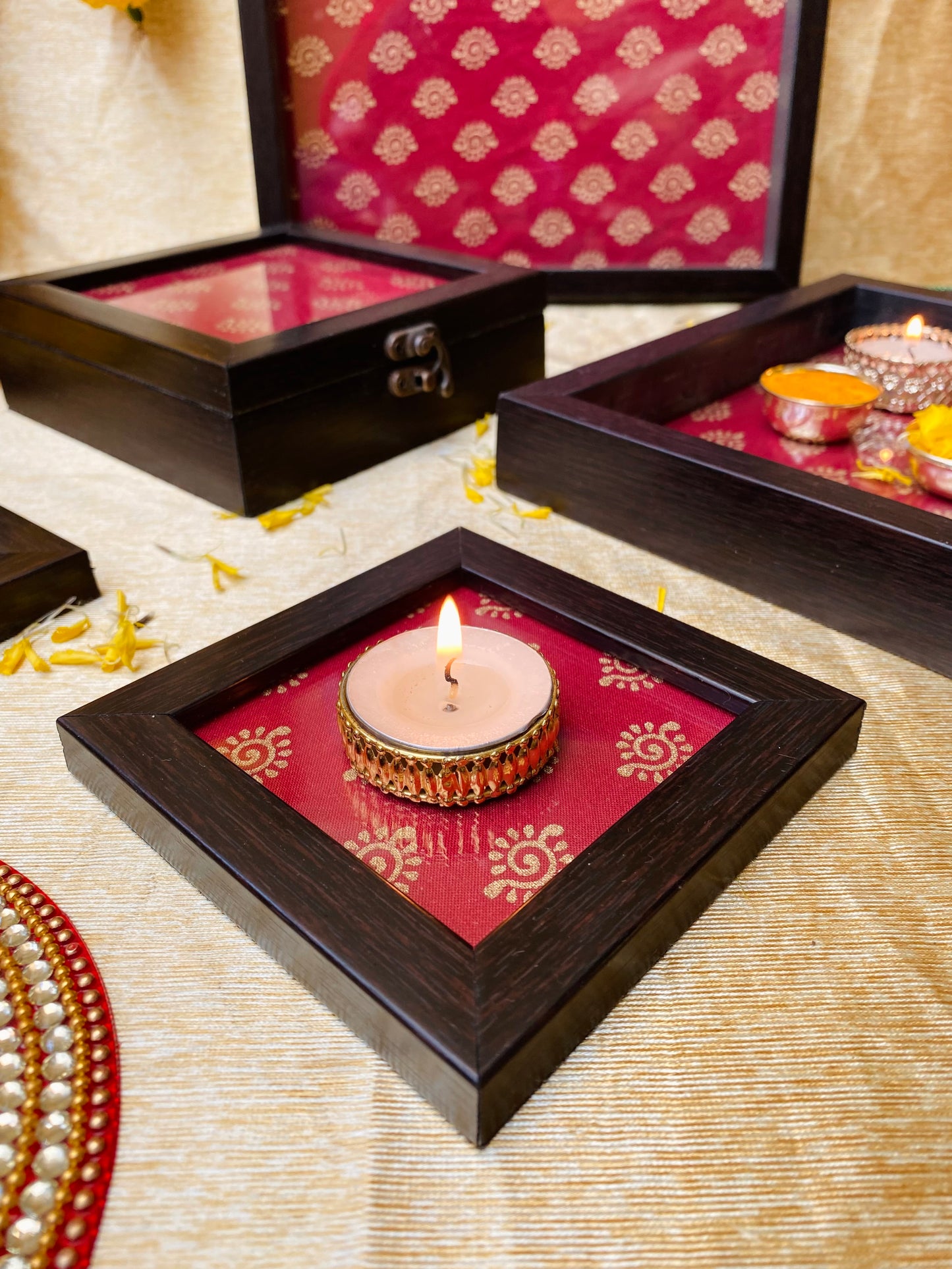 Ruby Red Coasters (Set of 2)