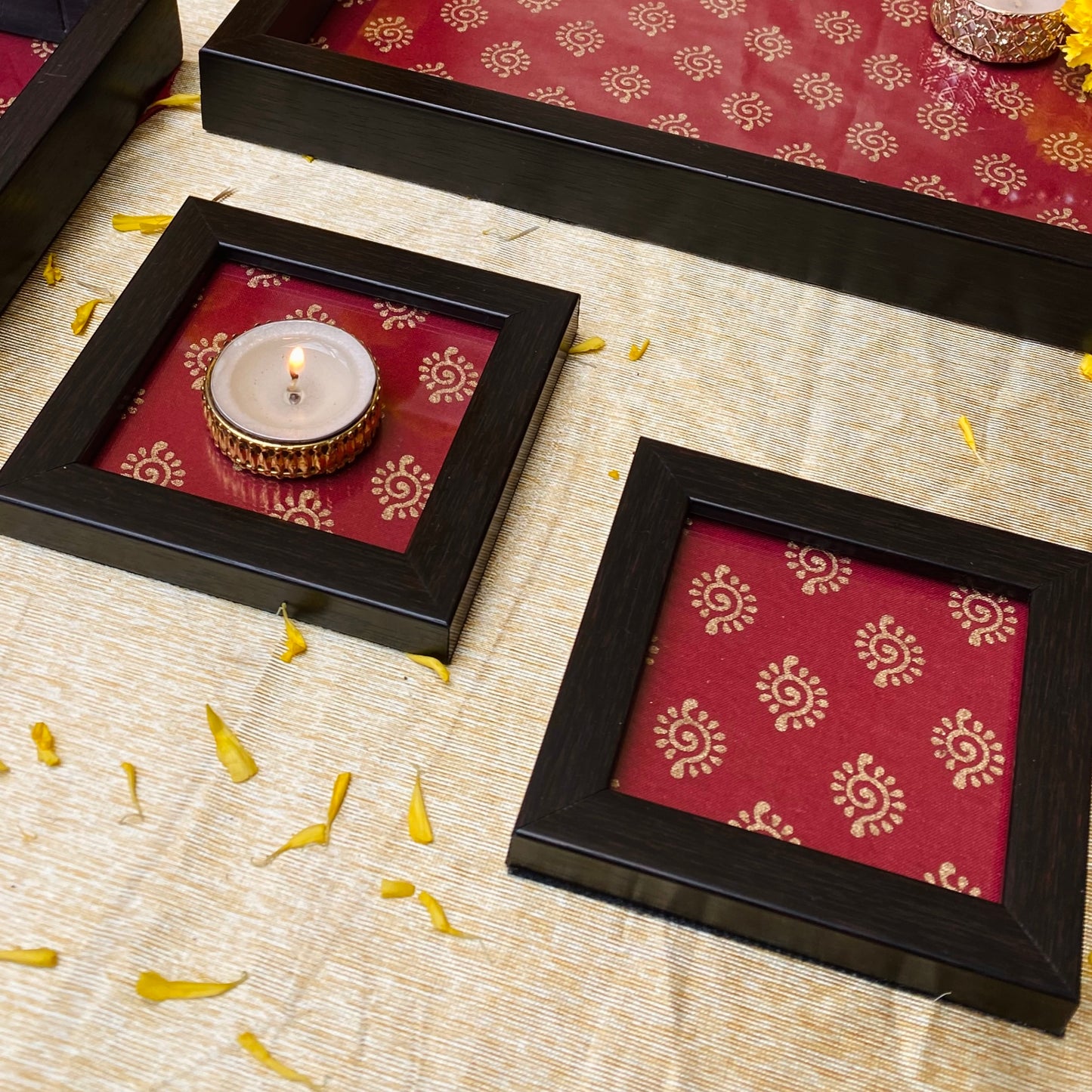 Ruby Red Coasters (Set of 2)