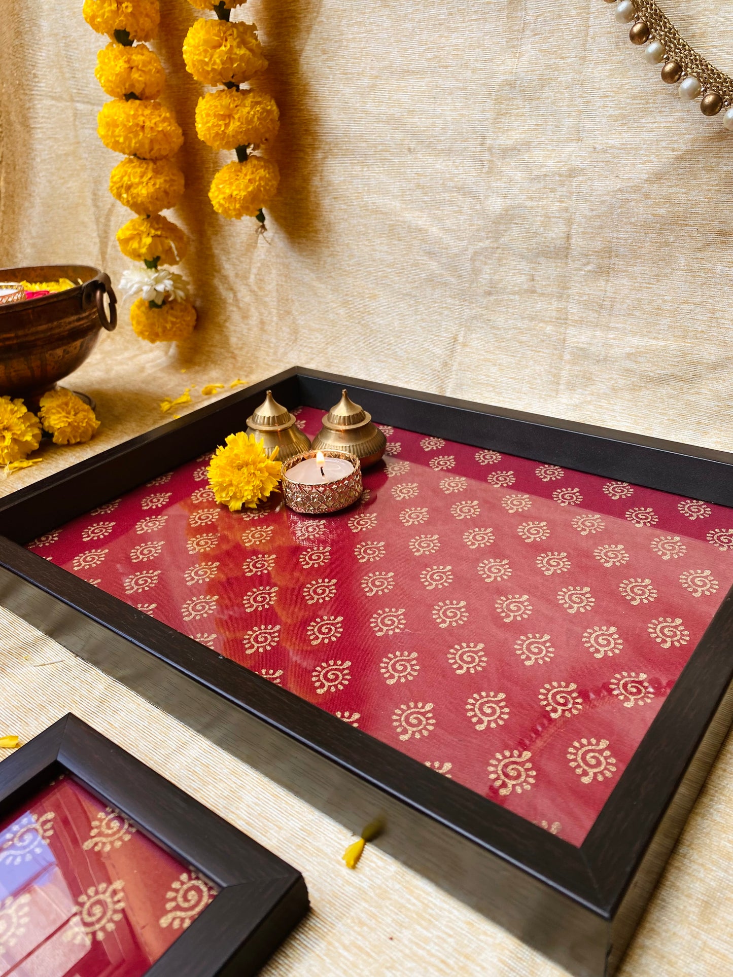 Ruby Red Rectangle Tray