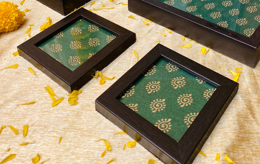 Forest Green Coasters (Set of 2)