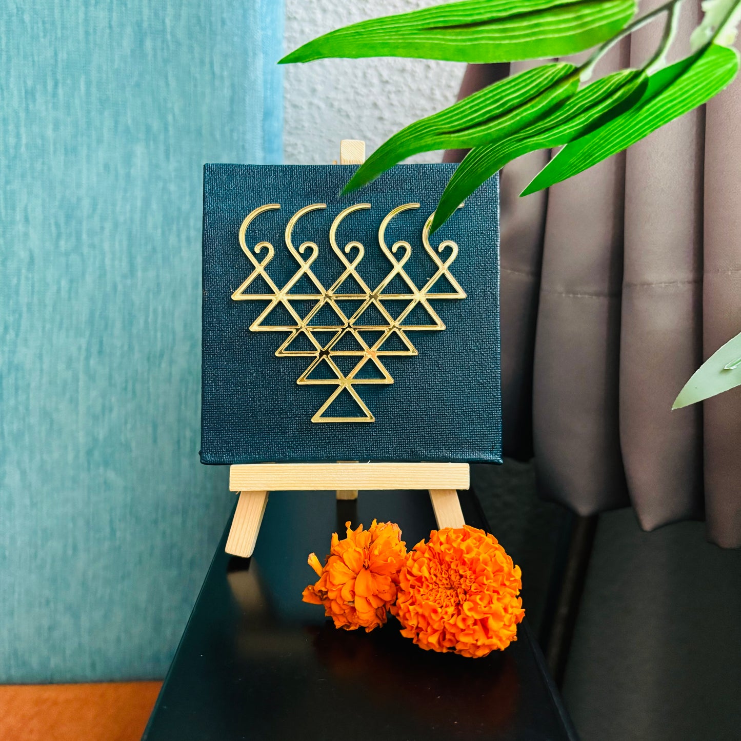 Handcrafted Saraswati Canvas – Ideal for Study Tables, Mandirs & Festive Decor on Dussehra & Saraswati Pooja