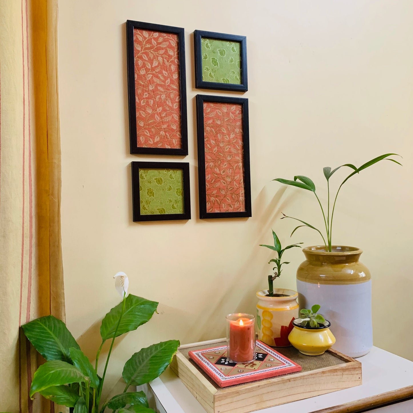 Kesar Pista Jodi Frame Set