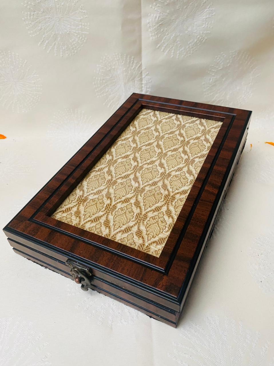 White & Golden Jewellery Box