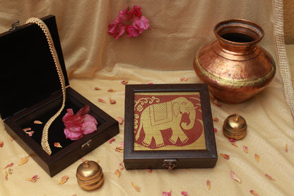 Golden Elephant Jewellery Box