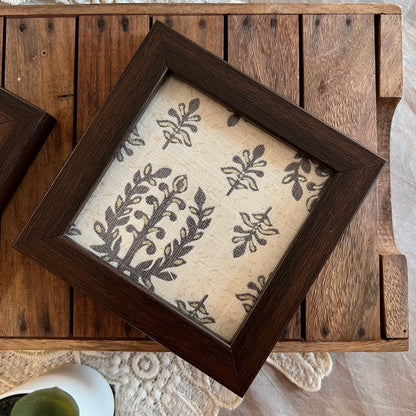 KAPAAS Floral Motif Coasters (Set of 2)