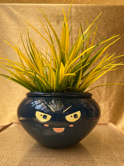 Midnight Blue Devil Planter