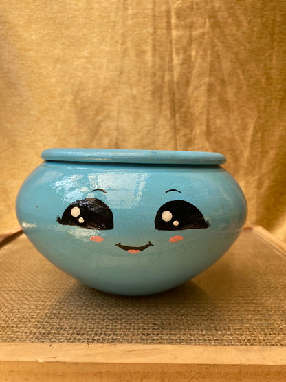 Sky Blue Blush Planter