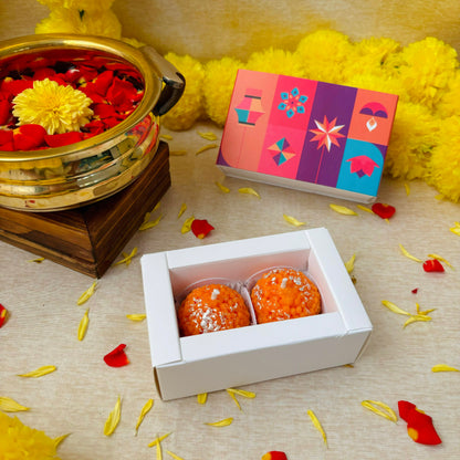 Mithaas Premium Motichoor Ladoo Candle Set of 2 | Decorative Candles | 100% Soy Wax | Perfect Diwali Gift Pack